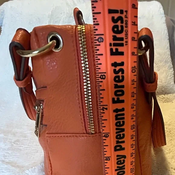 Kate Landry Vibrant Orange Shoulder Bag - Picture 7 of 16